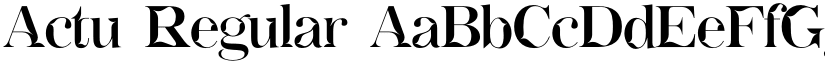 Actu Regular font