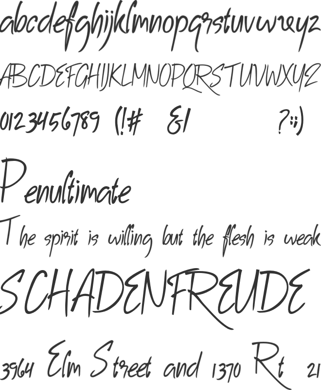 Zaforra Personal Use font preview