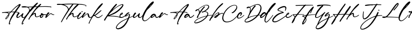 Author Think Regular font