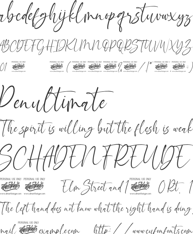 Bouncyland font preview