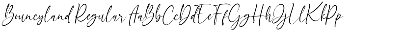 Bouncyland Regular font