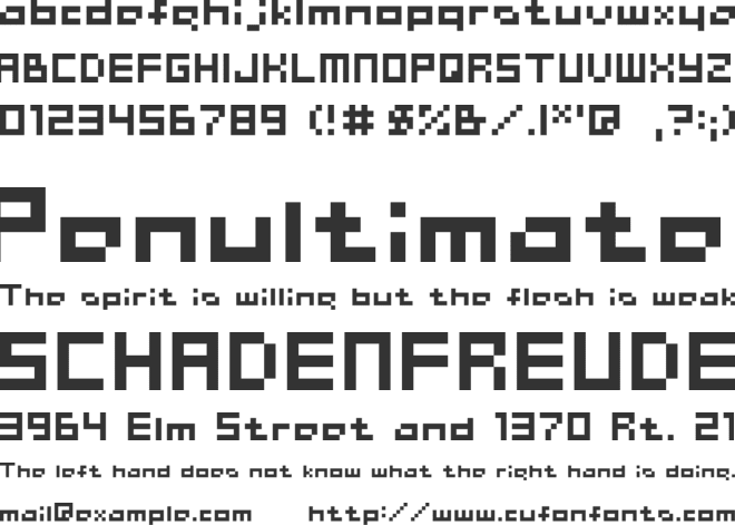 Chainreact Block Boxter font preview