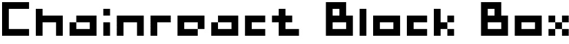 Chainreact Block Boxter font download