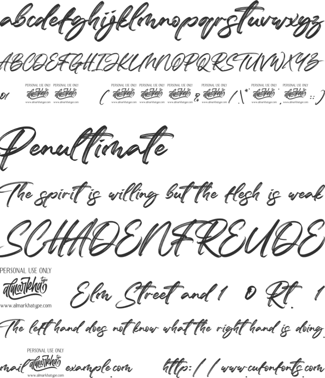 The Soulmate font preview