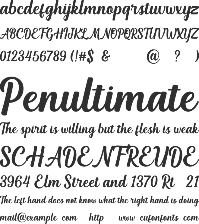 Vanilla Macchiato font preview