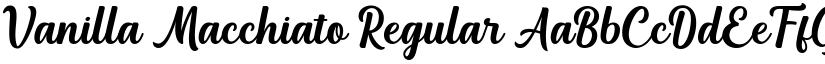 Vanilla Macchiato font download