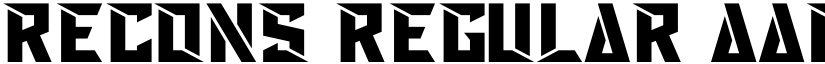 Recons Regular font