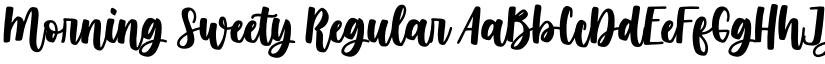 Morning Sweety Regular font