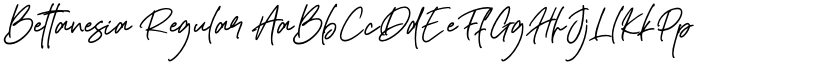 Bettanesia Regular font