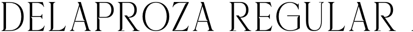 Delaproza Regular font