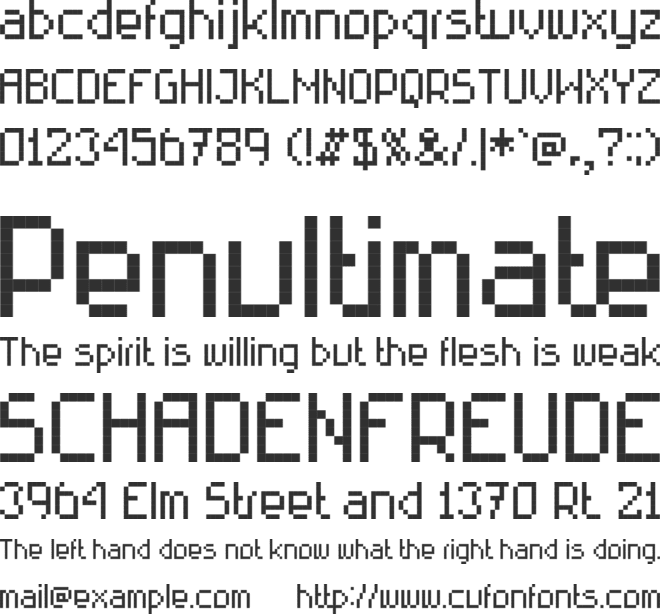 Rittswood Technical font preview