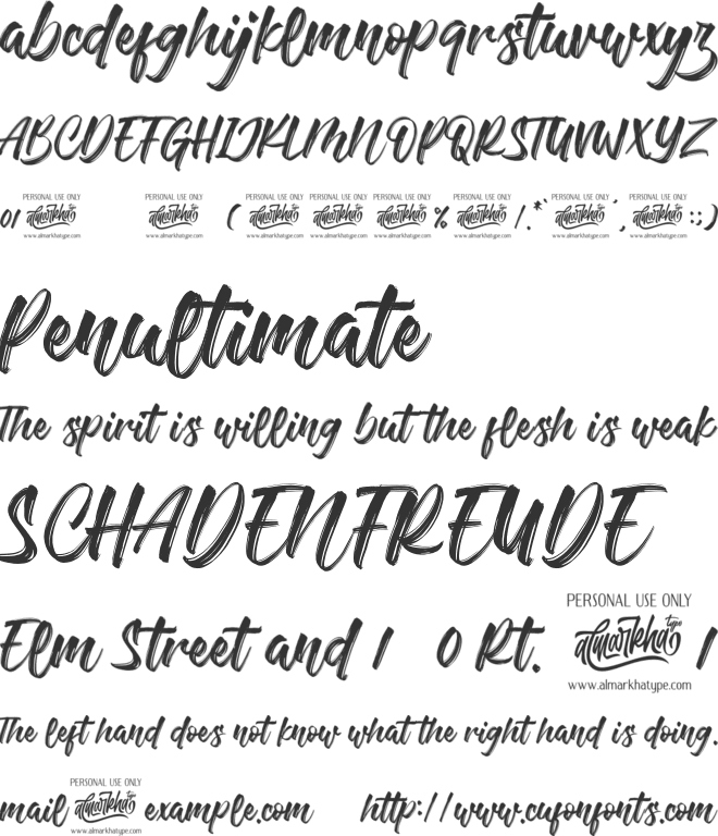 Bettawork font preview