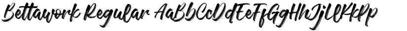 Bettawork Regular font