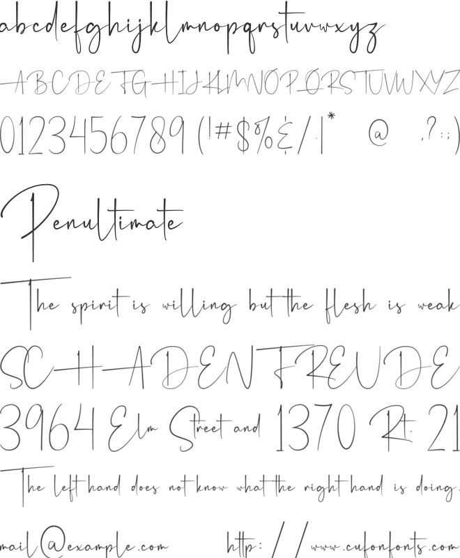 Hendrickson font preview