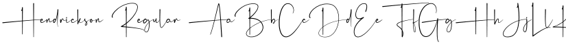 Hendrickson Regular font