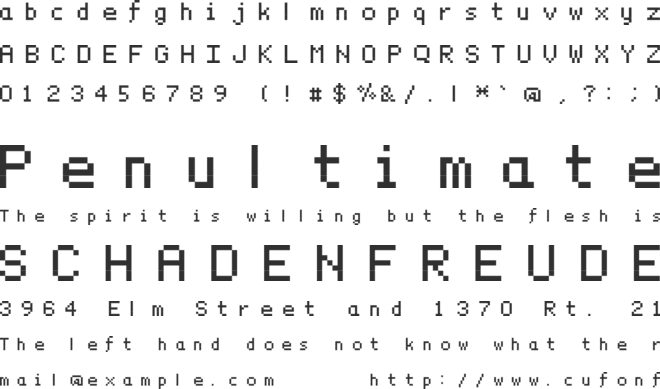 Dymsmall font preview