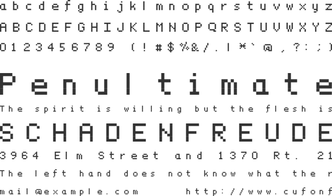 Dymsmall font preview