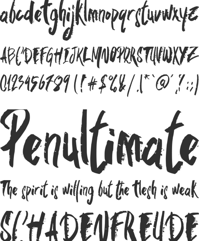 skate fall font preview