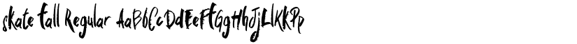 skate fall Regular font