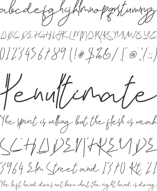 Rebutter font preview