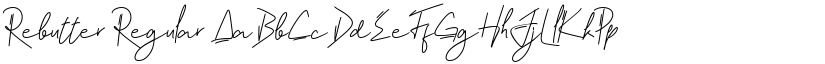 Rebutter Regular font