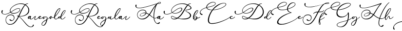 Raregold Regular font