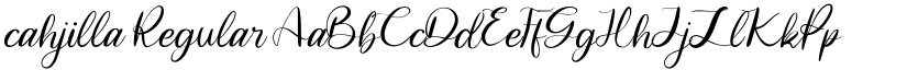 cahjilla Regular font