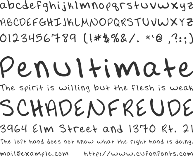 Buggie font preview