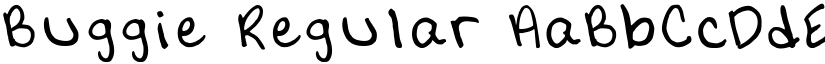 Buggie Regular font