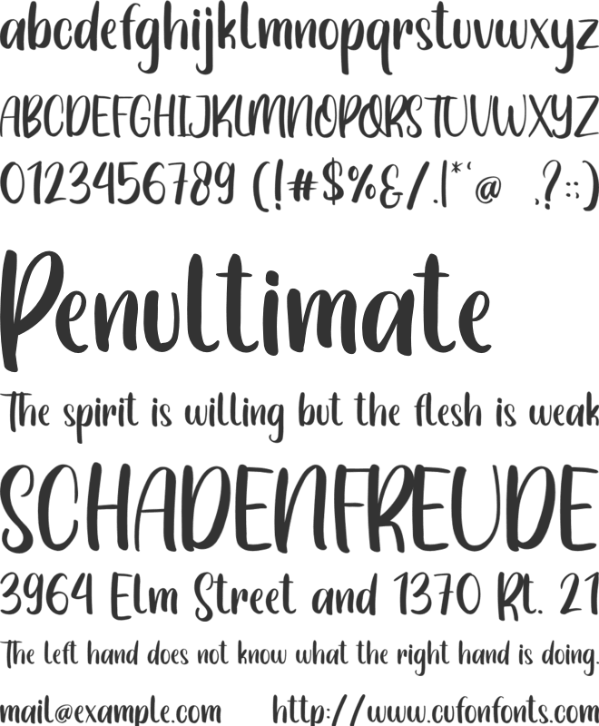 Puisi Adinda font preview