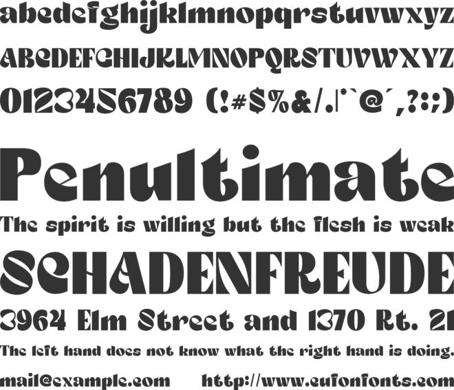 CELEBRATE RETRO font preview