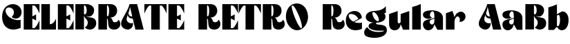 CELEBRATE RETRO Regular font