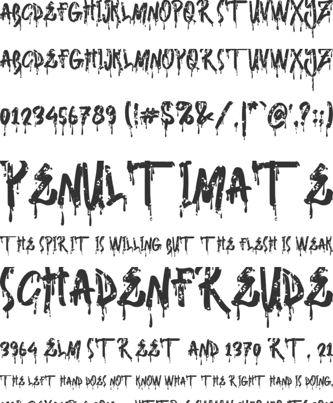 Skater Boys Splash font preview
