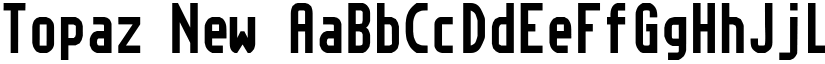 Topaz New font