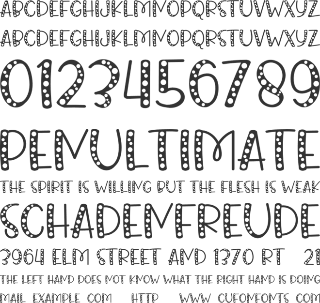 King Rabbit font preview