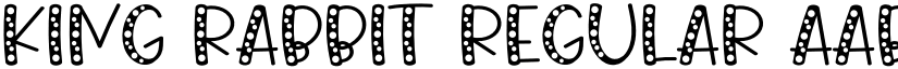 King Rabbit Regular font