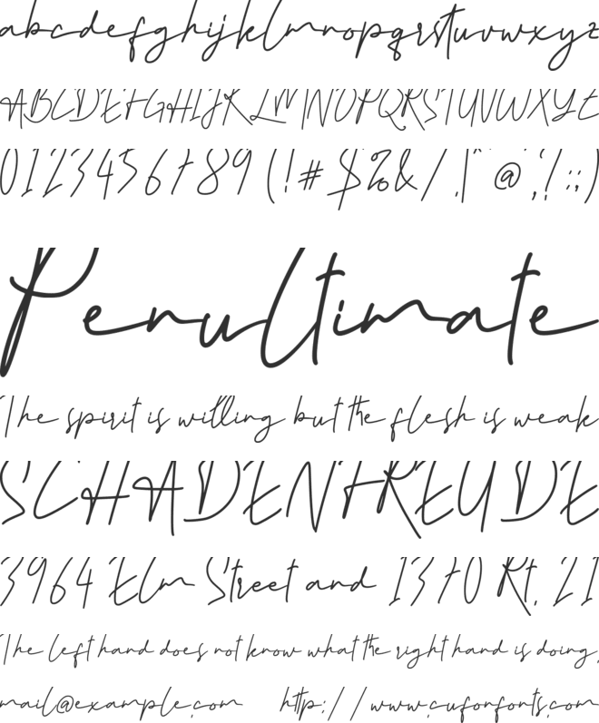 Hastan Signature font preview