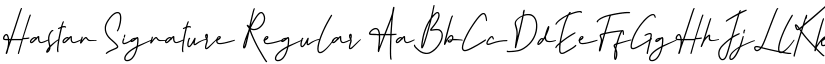 Hastan Signature Regular font