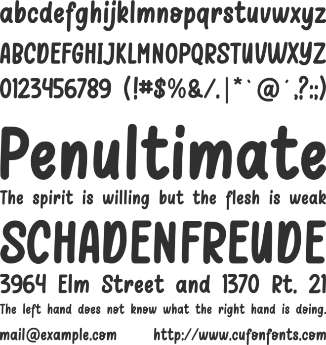 Chilli Sauce font preview
