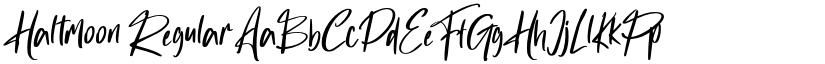 Haltmoon Regular font