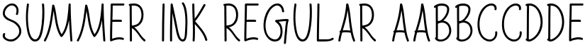Summer Ink Regular font