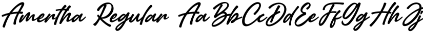 Amertha Regular font