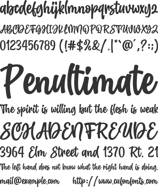 Starkey font preview