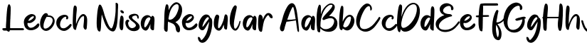 Leoch Nisa Regular font