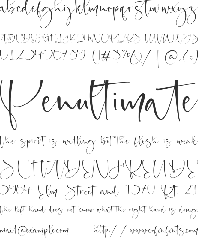 Rolasand font preview