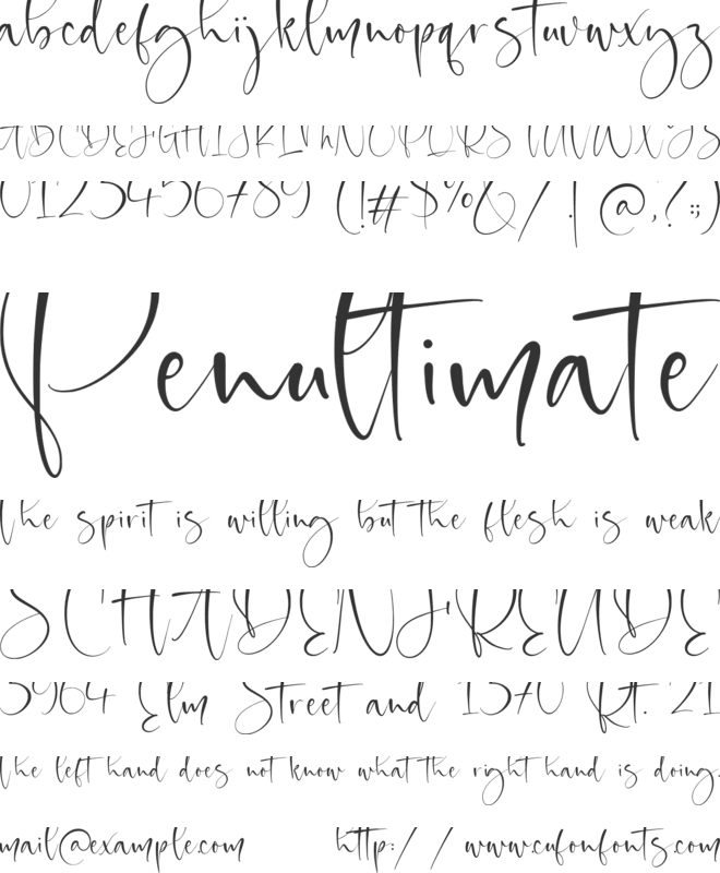 Rolasand font preview