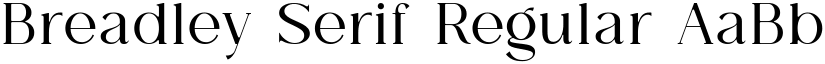 Breadley Serif Regular font