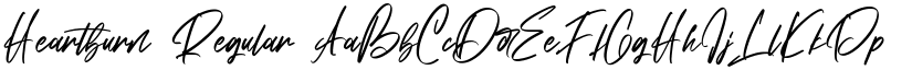 Heartburn Regular font
