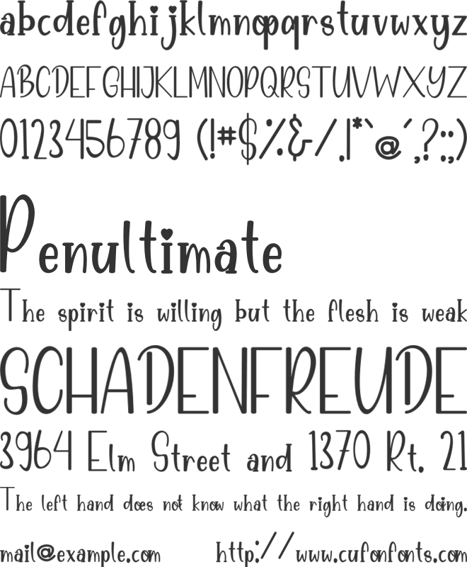 Puppy Love font preview