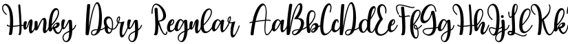 Hunky Dory Regular font